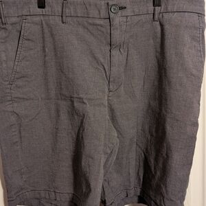 Marc Anthony Gray Flat Front Chino Shorts